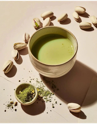 Matcha sa okusom pistacije